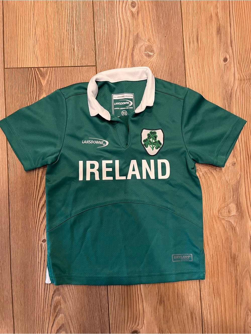 Kids Ireland Green Rugby jersey shirt